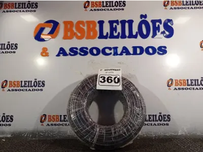 LOTE 360 - 01 ROLO DE CABO FLEXÍVEL 100M 1X10MM NA COR PRETA(NOVO). (NO ESTADO) ATENÇÃO! FAZER A VISITAÇÃO ANTES DE ARREMATAR, NÃO SABEMOS SE FUNCIONA. LEILÃO NÃO TEM GARANTIA E NEM DEVOLUÇÃO, SUJEITO A POSSÍVEIS AVARIAS VISÍVEIS/OCULTAS E/OU AUSÊNCIA DE COMPONENTES.