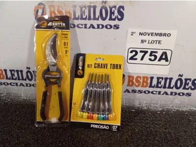 LOTE 275 - 01 ALICATE BOMBA D’AGUA 10” E 01 KIT DE CHAVES TORX. (NO ESTADO) ATENÇÃO! FAZER A VISITAÇÃO ANTES DE ARREMATAR, NÃO SABEMOS SE FUNCIONA. LEILÃO NÃO TEM GARANTIA E NEM DEVOLUÇÃO, SUJEITO A POSSÍVEIS AVARIAS VISÍVEIS/OCULTAS E/OU AUSÊNCIA DE COMPONENTES.