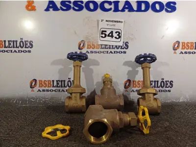 LOTE 543 - 02 REGISTROS BRUTO DE GAVETA DOCOL 1.1/2” E 02 REGISTROS MIPEL DE 40. (NO ESTADO) ATENÇÃO! FAZER A VISITAÇÃO ANTES DE ARREMATAR, NÃO SABEMOS SE FUNCIONA. LEILÃO NÃO TEM GARANTIA E NEM DEVOLUÇÃO, SUJEITO A POSSÍVEIS AVARIAS VISÍVEIS/OCULTAS E/OU AUSÊNCIA DE COMPONENTES.