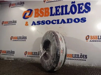 LOTE 340 - 01 ROLO DE CABO FLEXÍVEL 100M 1X10MM NA COR PRETA(NOVO). (NO ESTADO) ATENÇÃO! FAZER A VISITAÇÃO ANTES DE ARREMATAR, NÃO SABEMOS SE FUNCIONA. LEILÃO NÃO TEM GARANTIA E NEM DEVOLUÇÃO, SUJEITO A POSSÍVEIS AVARIAS VISÍVEIS/OCULTAS E/OU AUSÊNCIA DE COMPONENTES.