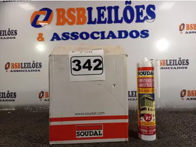 LOTE 342 - 12 TUBOS DE SILICONE NEUTRO PARA CONSTRUÇÃO 340G. (NO ESTADO) ATENÇÃO! FAZER A VISITAÇÃO ANTES DE ARREMATAR, NÃO SABEMOS SE FUNCIONA. LEILÃO NÃO TEM GARANTIA E NEM DEVOLUÇÃO, SUJEITO A POSSÍVEIS AVARIAS VISÍVEIS/OCULTAS E/OU AUSÊNCIA DE COMPONENTES.