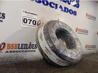 LOTE 070 - 01 ROLO DE CABO FLEXÍVEL 100M 1X10MM NA COR PRETA(NOVO). (NO ESTADO) ATENÇÃO! FAZER A VISITAÇÃO ANTES DE ARREMATAR, NÃO SABEMOS SE FUNCIONA. LEILÃO NÃO TEM GARANTIA E NEM DEVOLUÇÃO, SUJEITO A POSSÍVEIS AVARIAS VISÍVEIS/OCULTAS E/OU AUSÊNCIA DE COMPONENTES.