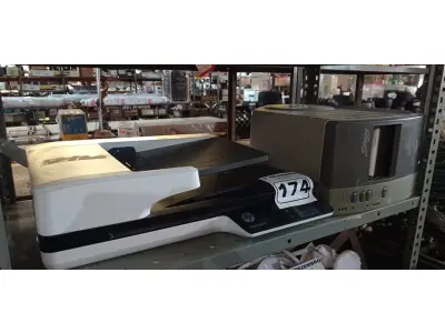 LOTE 174 - 01 SCANER MARCA HP E 01 IMPRESSORA DE ETIQUETAS MARCA ZEBRA. (NO ESTADO) ATENÇÃO! FAZER A VISITAÇÃO ANTES DE ARREMATAR, NÃO SABEMOS SE FUNCIONA. LEILÃO NÃO TEM GARANTIA E NEM DEVOLUÇÃO, SUJEITO A POSSÍVEIS AVARIAS VISÍVEIS/OCULTAS E/OU AUSÊNCIA DE COMPONENTES.