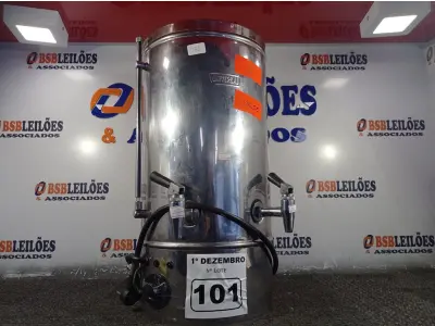 LOTE 101 - 01 CAFETEIRA INDUSTRIAL. (NO ESTADO) ATENÇÃO! FAZER A VISITAÇÃO ANTES DE ARREMATAR, NÃO SABEMOS SE FUNCIONA. LEILÃO NÃO TEM GARANTIA E NEM DEVOLUÇÃO, SUJEITO A POSSÍVEIS AVARIAS VISÍVEIS/OCULTAS E/OU AUSÊNCIA DE COMPONENTES.