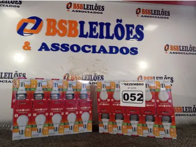 LOTE 052 - 20 LÂMPADAS DE LED 9W SOQUETE E22. (NO ESTADO) ATENÇÃO! FAZER A VISITAÇÃO ANTES DE ARREMATAR, NÃO SABEMOS SE FUNCIONA. LEILÃO NÃO TEM GARANTIA E NEM DEVOLUÇÃO, SUJEITO A POSSÍVEIS AVARIAS VISÍVEIS/OCULTAS E/OU AUSÊNCIA DE COMPONENTES.