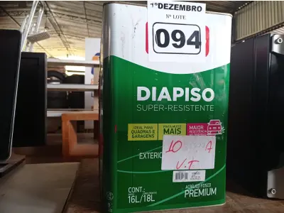 LOTE 094 - 01 LATA DE TINTA IQUINE DIAPISO 18L NA COR VERMELHA. (NO ESTADO) ATENÇÃO! FAZER A VISITAÇÃO ANTES DE ARREMATAR, NÃO SABEMOS SE FUNCIONA. LEILÃO NÃO TEM GARANTIA E NEM DEVOLUÇÃO, SUJEITO A POSSÍVEIS AVARIAS VISÍVEIS/OCULTAS E/OU AUSÊNCIA DE COMPONENTES.