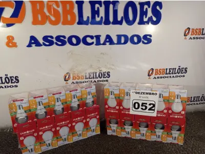 LOTE 052 - 20 LÂMPADAS DE LED 9W SOQUETE E22. (NO ESTADO) ATENÇÃO! FAZER A VISITAÇÃO ANTES DE ARREMATAR, NÃO SABEMOS SE FUNCIONA. LEILÃO NÃO TEM GARANTIA E NEM DEVOLUÇÃO, SUJEITO A POSSÍVEIS AVARIAS VISÍVEIS/OCULTAS E/OU AUSÊNCIA DE COMPONENTES.