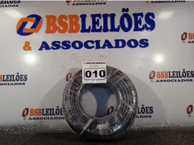LOTE 010 - 01 ROLO DE CABO FLEXÍVEL 100M 1X10MM NA COR PRETA(NOVO). (NO ESTADO) ATENÇÃO! FAZER A VISITAÇÃO ANTES DE ARREMATAR, NÃO SABEMOS SE FUNCIONA. LEILÃO NÃO TEM GARANTIA E NEM DEVOLUÇÃO, SUJEITO A POSSÍVEIS AVARIAS VISÍVEIS/OCULTAS E/OU AUSÊNCIA DE COMPONENTES.
