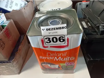 LOTE 306 - 01 LATA DE TINTA IQUINE DELANIL RENDE MUITO 18L FOSCO BASE “C”. (NO ESTADO) ATENÇÃO! FAZER A VISITAÇÃO ANTES DE ARREMATAR, NÃO SABEMOS SE FUNCIONA. LEILÃO NÃO TEM GARANTIA E NEM DEVOLUÇÃO, SUJEITO A POSSÍVEIS AVARIAS VISÍVEIS/OCULTAS E/OU AUSÊNCIA DE COMPONENTES.