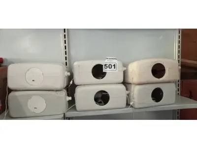 LOTE 501 - 06 CAIXAS DE DESCARGA MARCAS E MODELOS DIVERSOS. (NO ESTADO) ATENÇÃO! FAZER A VISITAÇÃO ANTES DE ARREMATAR, NÃO SABEMOS SE FUNCIONA. LEILÃO NÃO TEM GARANTIA E NEM DEVOLUÇÃO, SUJEITO A POSSÍVEIS AVARIAS VISÍVEIS/OCULTAS E/OU AUSÊNCIA DE COMPONENTES.