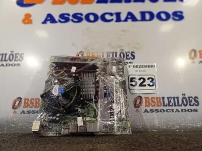 LOTE 523 - 01 PLACA MÃE INTEL DG 43GT, 4GB DE MEMÓRIA E PROCESSADOR CORE2 QUAD. (NO ESTADO) ATENÇÃO! FAZER A VISITAÇÃO ANTES DE ARREMATAR, NÃO SABEMOS SE FUNCIONA. LEILÃO NÃO TEM GARANTIA E NEM DEVOLUÇÃO, SUJEITO A POSSÍVEIS AVARIAS VISÍVEIS/OCULTAS E/OU AUSÊNCIA DE COMPONENTES.