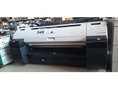 LOTE 345 - 01 PLOTTER CANON MODELO IPF 670. (NO ESTADO) ATENÇÃO! FAZER A VISITAÇÃO ANTES DE ARREMATAR, NÃO SABEMOS SE FUNCIONA. LEILÃO NÃO TEM GARANTIA E NEM DEVOLUÇÃO, SUJEITO A POSSÍVEIS AVARIAS VISÍVEIS/OCULTAS E/OU AUSÊNCIA DE COMPONENTES.