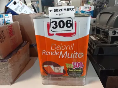 LOTE 306 - 01 LATA DE TINTA IQUINE DELANIL RENDE MUITO 18L FOSCO BASE “C”. (NO ESTADO) ATENÇÃO! FAZER A VISITAÇÃO ANTES DE ARREMATAR, NÃO SABEMOS SE FUNCIONA. LEILÃO NÃO TEM GARANTIA E NEM DEVOLUÇÃO, SUJEITO A POSSÍVEIS AVARIAS VISÍVEIS/OCULTAS E/OU AUSÊNCIA DE COMPONENTES.