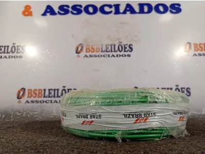 LOTE 260 - 01 ROLO DE CABO FLEXÍVEL 100M 1X4MM NA COR VERDE(NOVO). (NO ESTADO) ATENÇÃO! FAZER A VISITAÇÃO ANTES DE ARREMATAR, NÃO SABEMOS SE FUNCIONA. LEILÃO NÃO TEM GARANTIA E NEM DEVOLUÇÃO, SUJEITO A POSSÍVEIS AVARIAS VISÍVEIS/OCULTAS E/OU AUSÊNCIA DE COMPONENTES.