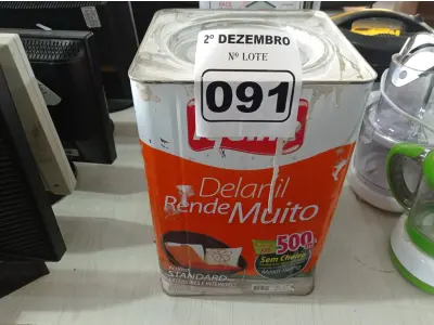 LOTE 091 - 01 LATA DE TINTA IQUINE DELANIL RENDE MUITO 18L FOSCO BASE “M”. (NO ESTADO) ATENÇÃO! FAZER A VISITAÇÃO ANTES DE ARREMATAR, NÃO SABEMOS SE FUNCIONA. LEILÃO NÃO TEM GARANTIA E NEM DEVOLUÇÃO, SUJEITO A POSSÍVEIS AVARIAS VISÍVEIS/OCULTAS E/OU AUSÊNCIA DE COMPONENTES.