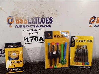 LOTE 170 - 03 KIT’S CHAVES DE PRECISÃO PARA MANUTENÇÃO DE CELULAR. (NO ESTADO) ATENÇÃO! FAZER A VISITAÇÃO ANTES DE ARREMATAR, NÃO SABEMOS SE FUNCIONA. LEILÃO NÃO TEM GARANTIA E NEM DEVOLUÇÃO, SUJEITO A POSSÍVEIS AVARIAS VISÍVEIS/OCULTAS E/OU AUSÊNCIA DE COMPONENTES.