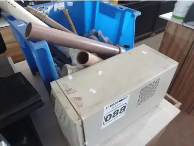 LOTE 088 - 01 NOBREAK APC 700VA E VÁRIAS CONEXÕES HIDRÁULICAS. (NO ESTADO) ATENÇÃO! FAZER A VISITAÇÃO ANTES DE ARREMATAR, NÃO SABEMOS SE FUNCIONA. LEILÃO NÃO TEM GARANTIA E NEM DEVOLUÇÃO, SUJEITO A POSSÍVEIS AVARIAS VISÍVEIS/OCULTAS E/OU AUSÊNCIA DE COMPONENTES.