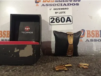 LOTE 260 - 01 RELÓGIO FEMININO MARCA TECNOS NA COR ROSÊ (NO ESTADO) ATENÇÃO! FAZER A VISITAÇÃO ANTES DE ARREMATAR, NÃO SABEMOS SE FUNCIONA. LEILÃO NÃO TEM GARANTIA E NEM DEVOLUÇÃO, SUJEITO A POSSÍVEIS AVARIAS VISÍVEIS/OCULTAS E/OU AUSÊNCIA DE COMPONENTES.