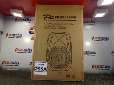 LOTE 295 - 01 CAIXA DE SOM PASSIVA PRO ÁUDIO PX-12.(NOVA) (NO ESTADO) ATENÇÃO! FAZER A VISITAÇÃO ANTES DE ARREMATAR, NÃO SABEMOS SE FUNCIONA. LEILÃO NÃO TEM GARANTIA E NEM DEVOLUÇÃO, SUJEITO A POSSÍVEIS AVARIAS VISÍVEIS/OCULTAS E/OU AUSÊNCIA DE COMPONENTES.