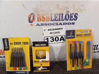 LOTE 130 - 03 KIT’S CHAVES DE PRECISÃO PARA MANUTENÇÃO DE CELULAR. (NO ESTADO) ATENÇÃO! FAZER A VISITAÇÃO ANTES DE ARREMATAR, NÃO SABEMOS SE FUNCIONA. LEILÃO NÃO TEM GARANTIA E NEM DEVOLUÇÃO, SUJEITO A POSSÍVEIS AVARIAS VISÍVEIS/OCULTAS E/OU AUSÊNCIA DE COMPONENTES.