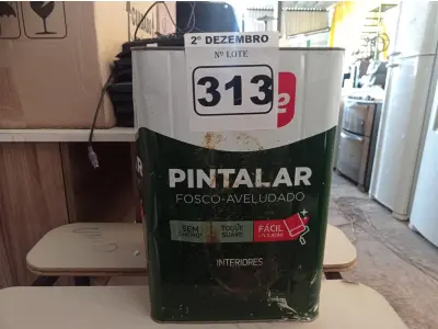 LOTE 313 - 01 LATA DE TINTA IQUINE PINTALAR INTERIORES 18L FOSCO AVELUDADO BRANCO NEVE. (NO ESTADO) ATENÇÃO! FAZER A VISITAÇÃO ANTES DE ARREMATAR, NÃO SABEMOS SE FUNCIONA. LEILÃO NÃO TEM GARANTIA E NEM DEVOLUÇÃO, SUJEITO A POSSÍVEIS AVARIAS VISÍVEIS/OCULTAS E/OU AUSÊNCIA DE COMPONENTES.