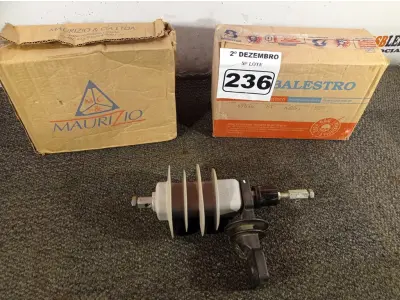 LOTE 236 - 03 PARA-RAIOS DE VÁLVULA POLIMÉRICO 15KV. (NO ESTADO) ATENÇÃO! FAZER A VISITAÇÃO ANTES DE ARREMATAR, NÃO SABEMOS SE FUNCIONA. LEILÃO NÃO TEM GARANTIA E NEM DEVOLUÇÃO, SUJEITO A POSSÍVEIS AVARIAS VISÍVEIS/OCULTAS E/OU AUSÊNCIA DE COMPONENTES.