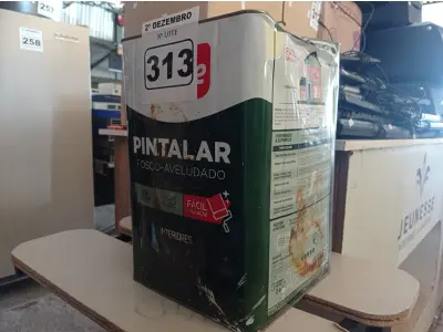 LOTE 313 - 01 LATA DE TINTA IQUINE PINTALAR INTERIORES 18L FOSCO AVELUDADO BRANCO NEVE. (NO ESTADO) ATENÇÃO! FAZER A VISITAÇÃO ANTES DE ARREMATAR, NÃO SABEMOS SE FUNCIONA. LEILÃO NÃO TEM GARANTIA E NEM DEVOLUÇÃO, SUJEITO A POSSÍVEIS AVARIAS VISÍVEIS/OCULTAS E/OU AUSÊNCIA DE COMPONENTES.