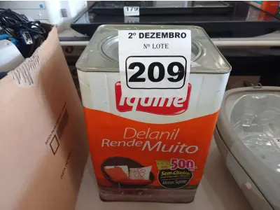 LOTE 209 - 01 LATA DE TINTA IQUINE DELANIL RENDE MUITO 18L FOSCO-AVELUDADO BASE “C”. (NO ESTADO) ATENÇÃO! FAZER A VISITAÇÃO ANTES DE ARREMATAR, NÃO SABEMOS SE FUNCIONA. LEILÃO NÃO TEM GARANTIA E NEM DEVOLUÇÃO, SUJEITO A POSSÍVEIS AVARIAS VISÍVEIS/OCULTAS E/OU AUSÊNCIA DE COMPONENTES.