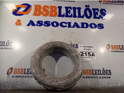 LOTE 215 - 01 ROLO DE CABO FLEXÍVEL 100M 1X4MM NA COR CINZA (NOVO). (NO ESTADO) ATENÇÃO! FAZER A VISITAÇÃO ANTES DE ARREMATAR, NÃO SABEMOS SE FUNCIONA. LEILÃO NÃO TEM GARANTIA E NEM DEVOLUÇÃO, SUJEITO A POSSÍVEIS AVARIAS VISÍVEIS/OCULTAS E/OU AUSÊNCIA DE COMPONENTES.