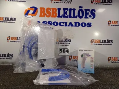 LOTE 504 - 04 TERMÔMETROS INFRAVERMELHO E 10 MASCARAS. (NO ESTADO) ATENÇÃO! FAZER A VISITAÇÃO ANTES DE ARREMATAR, NÃO SABEMOS SE FUNCIONA. LEILÃO NÃO TEM GARANTIA E NEM DEVOLUÇÃO, SUJEITO A POSSÍVEIS AVARIAS VISÍVEIS/OCULTAS E/OU AUSÊNCIA DE COMPONENTES.
