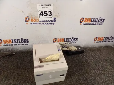 LOTE 453 - 01 IMPRESSORA DE CUPOM NÃO FISCAL MARCA EPSON COM FONTE. (NO ESTADO) ATENÇÃO! FAZER A VISITAÇÃO ANTES DE ARREMATAR, NÃO SABEMOS SE FUNCIONA. LEILÃO NÃO TEM GARANTIA E NEM DEVOLUÇÃO, SUJEITO A POSSÍVEIS AVARIAS VISÍVEIS/OCULTAS E/OU AUSÊNCIA DE COMPONENTES.