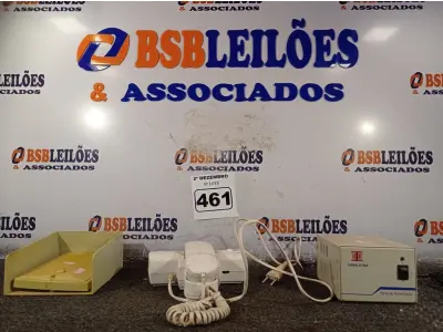 LOTE 461 - 01 INTERFONE E 01 FONTE DE ALIMENTAÇÃO. (NO ESTADO) ATENÇÃO! FAZER A VISITAÇÃO ANTES DE ARREMATAR, NÃO SABEMOS SE FUNCIONA. LEILÃO NÃO TEM GARANTIA E NEM DEVOLUÇÃO, SUJEITO A POSSÍVEIS AVARIAS VISÍVEIS/OCULTAS E/OU AUSÊNCIA DE COMPONENTES.