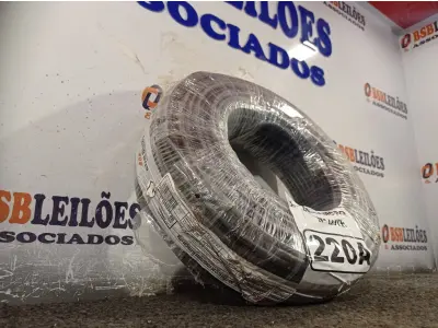 LOTE 220 - 01 ROLO DE CABO FLEXÍVEL 100M 1X10MM NA COR PRETA (NOVO). (NO ESTADO) ATENÇÃO! FAZER A VISITAÇÃO ANTES DE ARREMATAR, NÃO SABEMOS SE FUNCIONA. LEILÃO NÃO TEM GARANTIA E NEM DEVOLUÇÃO, SUJEITO A POSSÍVEIS AVARIAS VISÍVEIS/OCULTAS E/OU AUSÊNCIA DE COMPONENTES.