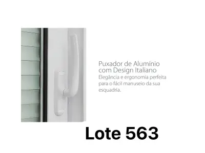 LOTE 563 - 01 - JANELA COM PERSIANA INTEGRADA ALUMÍNIO PINTADO BRANCO BLACKOUT 1,40X2,00M LINHA ALUMINIUM SASAZAKI (NO ESTADO, NÃO SABEMOS SE FUNCIONA. LEILÃO NÃO TEM GARANTIA E NEM DEVOLUÇÃO, SUJEITO A POSSÍVEIS AVARIAS VISÍVEIS/OCULTAS E/OU AUSÊNCIA DE COMPONENTES)