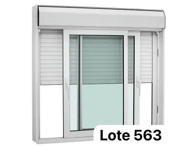 LOTE 563 - 01 - JANELA COM PERSIANA INTEGRADA ALUMÍNIO PINTADO BRANCO BLACKOUT 1,40X2,00M LINHA ALUMINIUM SASAZAKI (NO ESTADO, NÃO SABEMOS SE FUNCIONA. LEILÃO NÃO TEM GARANTIA E NEM DEVOLUÇÃO, SUJEITO A POSSÍVEIS AVARIAS VISÍVEIS/OCULTAS E/OU AUSÊNCIA DE COMPONENTES)
