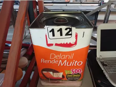 LOTE 112 - 01 LATA DE TINTA IQUINE DELANIL RENDE MUITO 18L BASE “C”. (NO ESTADO) ATENÇÃO! FAZER A VISITAÇÃO ANTES DE ARREMATAR, NÃO SABEMOS SE FUNCIONA. LEILÃO NÃO TEM GARANTIA E NEM DEVOLUÇÃO, SUJEITO A POSSÍVEIS AVARIAS VISÍVEIS/OCULTAS E/OU AUSÊNCIA DE COMPONENTES.