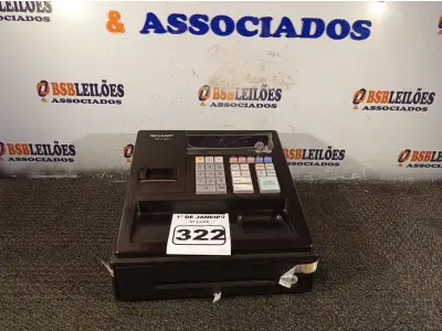 LOTE 322 - 01 CAIXA REGISTRADORA. (NO ESTADO) ATENÇÃO! FAZER A VISITAÇÃO ANTES DE ARREMATAR, NÃO SABEMOS SE FUNCIONA. LEILÃO NÃO TEM GARANTIA E NEM DEVOLUÇÃO, SUJEITO A POSSÍVEIS AVARIAS VISÍVEIS/OCULTAS E/OU AUSÊNCIA DE COMPONENTES.