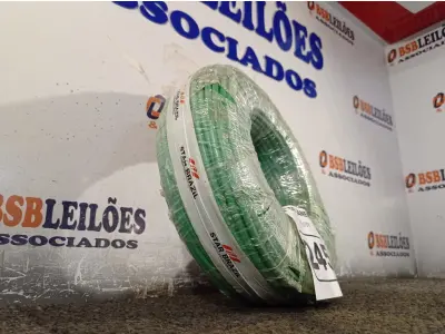 LOTE 245 - 01 ROLO DE CABO FLEXÍVEL 100M 1X10MM NA COR VERDE(NOVO). (NO ESTADO) ATENÇÃO! FAZER A VISITAÇÃO ANTES DE ARREMATAR, NÃO SABEMOS SE FUNCIONA. LEILÃO NÃO TEM GARANTIA E NEM DEVOLUÇÃO, SUJEITO A POSSÍVEIS AVARIAS VISÍVEIS/OCULTAS E/OU AUSÊNCIA DE COMPONENTES.