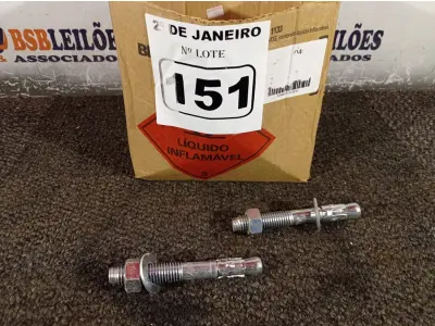 LOTE 151 - 01 LOTE COM VÁRIOS CHUMBADORES PARABOLT. (NO ESTADO) ATENÇÃO! FAZER A VISITAÇÃO ANTES DE ARREMATAR, NÃO SABEMOS SE FUNCIONA. LEILÃO NÃO TEM GARANTIA E NEM DEVOLUÇÃO, SUJEITO A POSSÍVEIS AVARIAS VISÍVEIS/OCULTAS E/OU AUSÊNCIA DE COMPONENTES.