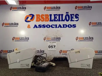 LOTE 057 - 02 IMPRESSORAS DE CUPOM NÃO FISCAL MARCA EPSON COM FONTE. (NO ESTADO) ATENÇÃO! FAZER A VISITAÇÃO ANTES DE ARREMATAR, NÃO SABEMOS SE FUNCIONA. LEILÃO NÃO TEM GARANTIA E NEM DEVOLUÇÃO, SUJEITO A POSSÍVEIS AVARIAS VISÍVEIS/OCULTAS E/OU AUSÊNCIA DE COMPONENTES.