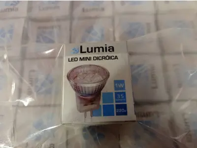 LOTE 111 - 01 LOTE COM APROXIMADAMENTE 80 LÂMPADAS DICROICA 1W 220V. (NO ESTADO) ATENÇÃO! FAZER A VISITAÇÃO ANTES DE ARREMATAR, NÃO SABEMOS SE FUNCIONA. LEILÃO NÃO TEM GARANTIA E NEM DEVOLUÇÃO, SUJEITO A POSSÍVEIS AVARIAS VISÍVEIS/OCULTAS E/OU AUSÊNCIA DE COMPONENTES.