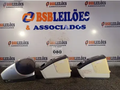LOTE 080 - 03 IMPRESSORAS DE ETIQUETAS MARCA BROTHER. (NO ESTADO) ATENÇÃO! FAZER A VISITAÇÃO ANTES DE ARREMATAR, NÃO SABEMOS SE FUNCIONA. LEILÃO NÃO TEM GARANTIA E NEM DEVOLUÇÃO, SUJEITO A POSSÍVEIS AVARIAS VISÍVEIS/OCULTAS E/OU AUSÊNCIA DE COMPONENTES.