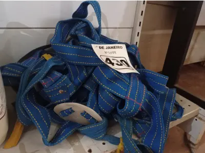 LOTE 430 - 05 CINTOS DE SEGURANÇA NO TRABALHO. (NO ESTADO) ATENÇÃO! FAZER A VISITAÇÃO ANTES DE ARREMATAR, NÃO SABEMOS SE FUNCIONA. LEILÃO NÃO TEM GARANTIA E NEM DEVOLUÇÃO, SUJEITO A POSSÍVEIS AVARIAS VISÍVEIS/OCULTAS E/OU AUSÊNCIA DE COMPONENTES.