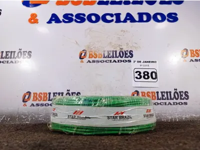 LOTE 380 - 01 ROLO DE CABO FLEXÍVEL 100M 1X4MM NA COR VERDE(NOVO). (NO ESTADO) ATENÇÃO! FAZER A VISITAÇÃO ANTES DE ARREMATAR, NÃO SABEMOS SE FUNCIONA. LEILÃO NÃO TEM GARANTIA E NEM DEVOLUÇÃO, SUJEITO A POSSÍVEIS AVARIAS VISÍVEIS/OCULTAS E/OU AUSÊNCIA DE COMPONENTES.