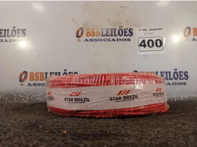 LOTE 400 - 01 ROLO DE CABO FLEXÍVEL 100M 1X4MM NA COR VERMELHO(NOVO). (NO ESTADO) ATENÇÃO! FAZER A VISITAÇÃO ANTES DE ARREMATAR, NÃO SABEMOS SE FUNCIONA. LEILÃO NÃO TEM GARANTIA E NEM DEVOLUÇÃO, SUJEITO A POSSÍVEIS AVARIAS VISÍVEIS/OCULTAS E/OU AUSÊNCIA DE COMPONENTES.
