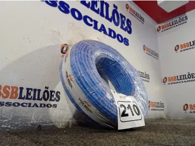 LOTE 210 - 01 ROLO DE CABO FLEXÍVEL 100M 1X10MM NA COR AZUL(NOVO). (NO ESTADO) ATENÇÃO! FAZER A VISITAÇÃO ANTES DE ARREMATAR, NÃO SABEMOS SE FUNCIONA. LEILÃO NÃO TEM GARANTIA E NEM DEVOLUÇÃO, SUJEITO A POSSÍVEIS AVARIAS VISÍVEIS/OCULTAS E/OU AUSÊNCIA DE COMPONENTES.