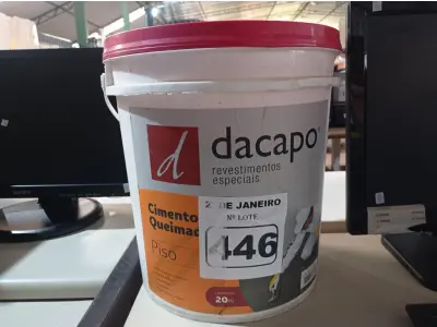 LOTE 446 - 01 BALDE DE CIMENTO QUEIMADO DACAPÓ 20KG. (NO ESTADO) ATENÇÃO! FAZER A VISITAÇÃO ANTES DE ARREMATAR, NÃO SABEMOS SE FUNCIONA. LEILÃO NÃO TEM GARANTIA E NEM DEVOLUÇÃO, SUJEITO A POSSÍVEIS AVARIAS VISÍVEIS/OCULTAS E/OU AUSÊNCIA DE COMPONENTES.