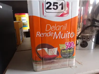 LOTE 251 - 01 LATA DE TINTA IQUINE DELANIL RENDE MUITO 18L FOSCO BASE “C”. (NO ESTADO) ATENÇÃO! FAZER A VISITAÇÃO ANTES DE ARREMATAR, NÃO SABEMOS SE FUNCIONA. LEILÃO NÃO TEM GARANTIA E NEM DEVOLUÇÃO, SUJEITO A POSSÍVEIS AVARIAS VISÍVEIS/OCULTAS E/OU AUSÊNCIA DE COMPONENTES.