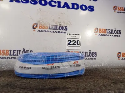 LOTE 220 - 01 ROLO DE CABO FLEXÍVEL 100M 1X4MM NA COR AZUL(NOVO). (NO ESTADO) ATENÇÃO! FAZER A VISITAÇÃO ANTES DE ARREMATAR, NÃO SABEMOS SE FUNCIONA. LEILÃO NÃO TEM GARANTIA E NEM DEVOLUÇÃO, SUJEITO A POSSÍVEIS AVARIAS VISÍVEIS/OCULTAS E/OU AUSÊNCIA DE COMPONENTES.