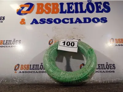 LOTE 100 - 01 ROLO DE CABO FLEXÍVEL 100M 1X4MM NA COR VERDE(NOVO). (NO ESTADO) ATENÇÃO! FAZER A VISITAÇÃO ANTES DE ARREMATAR, NÃO SABEMOS SE FUNCIONA. LEILÃO NÃO TEM GARANTIA E NEM DEVOLUÇÃO, SUJEITO A POSSÍVEIS AVARIAS VISÍVEIS/OCULTAS E/OU AUSÊNCIA DE COMPONENTES.